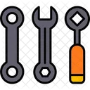 Spanner Automotive Crossed Icon