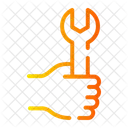 Spanner Wrench Construction And Tools Icon