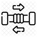 Spannung Kraft Seil Symbol