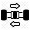 Spannung Kraft Seil Symbol
