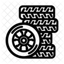 Spare Tires Stacked Icon