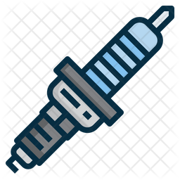 Spark Plug Icon - Download in Colored Outline Style