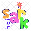 Spark Word Spark Text Spark Font Icon