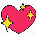 Sparking Heart Love Valentine Icon