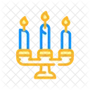 Burning Candles Candlestick Icon