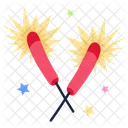 Sparklers Fireworks Pyrotechnics Icon