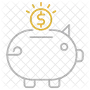 Sparschwein Bank Geld Symbol