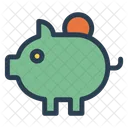 Sparschwein Ersparnisse Bank Symbol