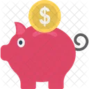 Dollar Geld Sparschwein Symbol