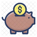 Sparschwein Geld Sparen Sparschwein Symbol