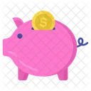 Geldanlage Sparschwein Geld Sparen Symbol