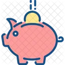 Bank Sparschwein Ersparnisse Symbol