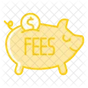 Sparschwein Bank Gebuhren Symbol