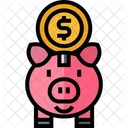 Sparschwein Geld Ersparnisse Symbol