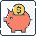 Sparschwein Geldkasse Sparen Symbol