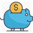 Sparschwein Ersparnisse Bargeld Symbol