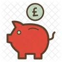 Sparschwein Pfund Wahrung Symbol