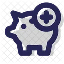 Sparschwein hinzufügen  Symbol