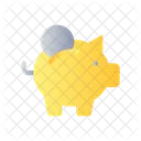 Banken Sparschwein Munze Symbol