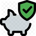 Sparschwein Sicherheit  Symbol