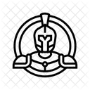 Badge Sparta Warrior Icon
