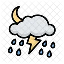 Spätabendlicher Regen  Symbol