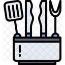 Tongs Spatula Fork Icon