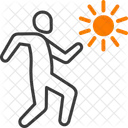 Spaziergang Weg Schritte Symbol