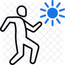 Spaziergang Weg Schritte Symbol
