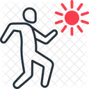 Spaziergang Weg Schritte Symbol