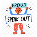 Speak Out Activism Protest Icon