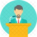 Business Speech Presentation Icon