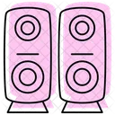 Speaker Color Shadow Thinline Icon Icon