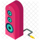 Pink Speaker Sound Icon