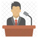 Speaker Orator Speechmaker Icon