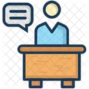 Public Speaker Speech Conference Icon