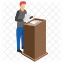 Lecture Orator Speech Icon