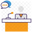 Speaker Public Speaking Discussion Icon