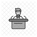 Conference Influence Lecture Icon