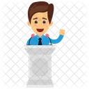 Giving Speech Seminar Icon