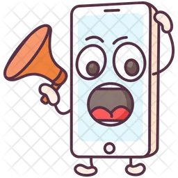 Speaker Phone Emoji Icon - Download in Colored Outline Style