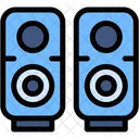 Speakers Music System Sound Box Icon