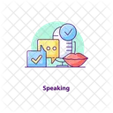 Corporate Speaking Discussion Icon