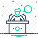 Speaking Speaker Podium Symbol