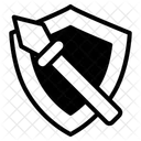 Spear And Shield Icon