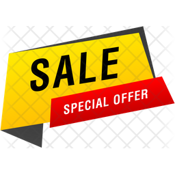 Special Discount Banner Icon Of Flat Style Available In Svg Png