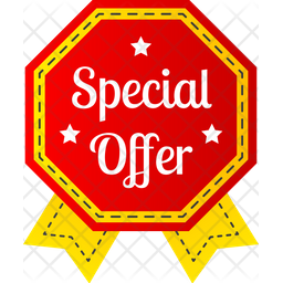 Special Discount Banner Icon Of Flat Style Available In Svg Png