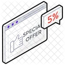 Special Offer Clearance Sale Ecommerce Icon