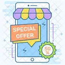 Special Offer Sale App Sale Promotion Icon