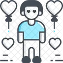 Boy In Love Lover Valentine Icon